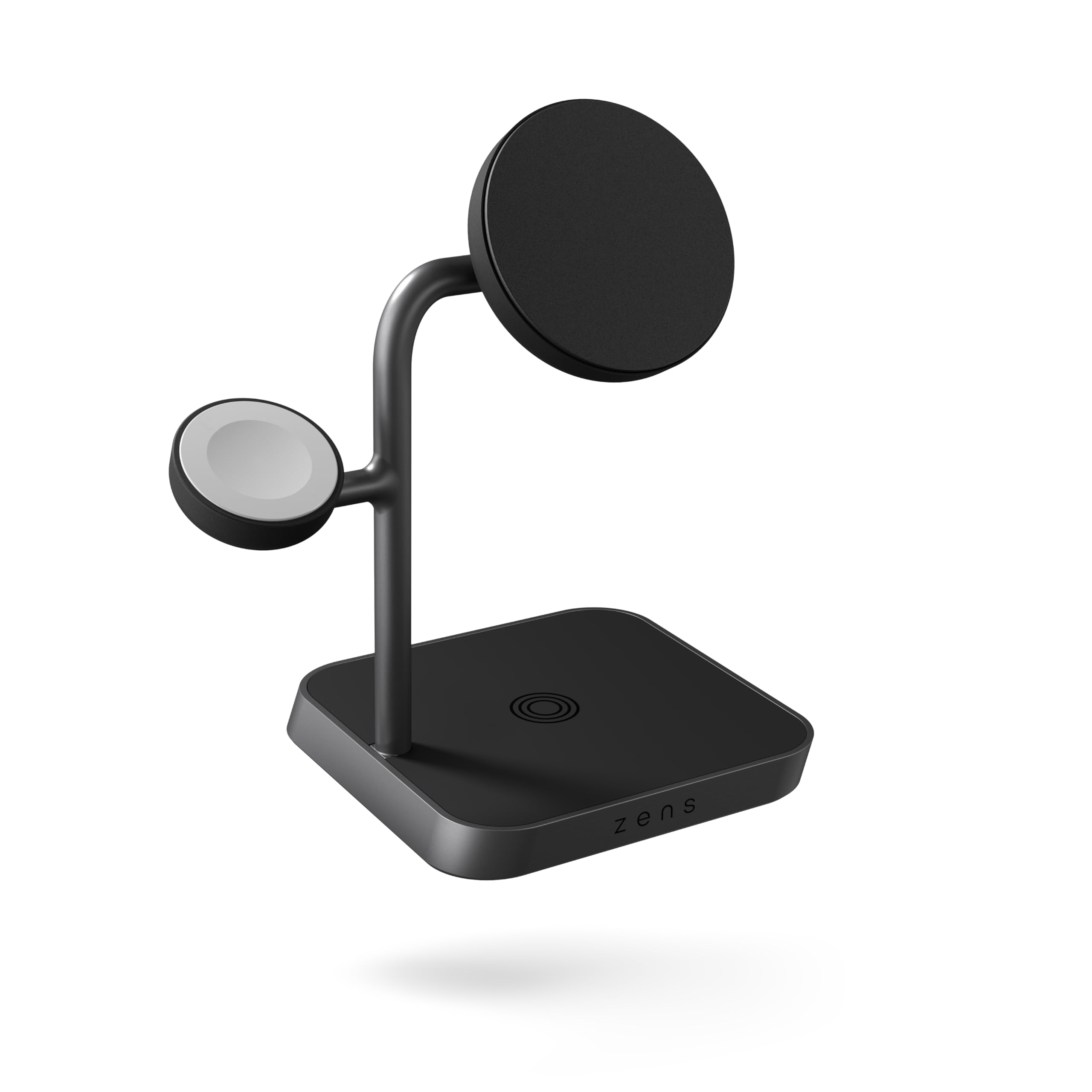 Zens Office Wireless Charger 3, Czarne | Bezprzewodowa ładowarka MagSafe i Qi2, 15 W, do iPhone /Apple Watch/AirPods, zasilacz 45 W (EU/UK/US) i kabel 1,5 m