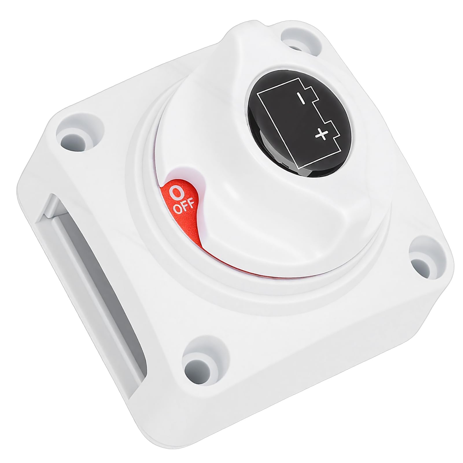 Cryfokt Interruptor de Desconexión de Batería 275A, Aislador de Potencia Giratorio Premium de 8-50 V con Placa de Bloqueo para Automóviles, SUV, Vehículos Recreativos, Barcos,