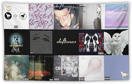 Miniatura 1 de Edazaf Tapiz de bandera de collage para dormitorio, decoración universitaria para colgar en la pared, 3 x 5 pies, póster para interiores y exteriores