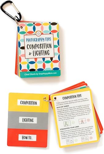 Miniatura 2 de Consejos de fotografía tarjetas de composición e iluminación  Tarjetas de referencia rápida de tamaño bolsillo para principiantes  Snap Happy Mom