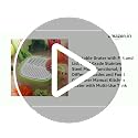 Image of Vegetable Grater with Pot and Lid, Food Grade Stainless Steel Multi-Functional, 3 Different Blades and Food Container Manual Kitchen Grater with Multi-Use Tank(Multi Color)
