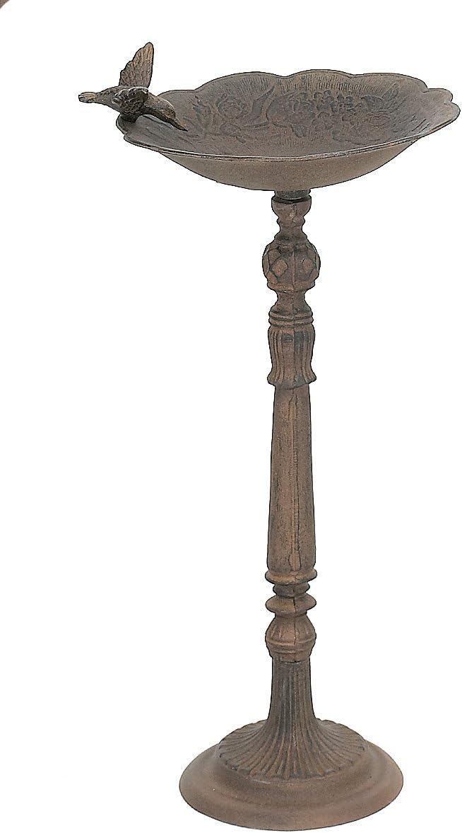 Cast Iron Hummingbird Bird Bath ~ Lawn & Garden Decor