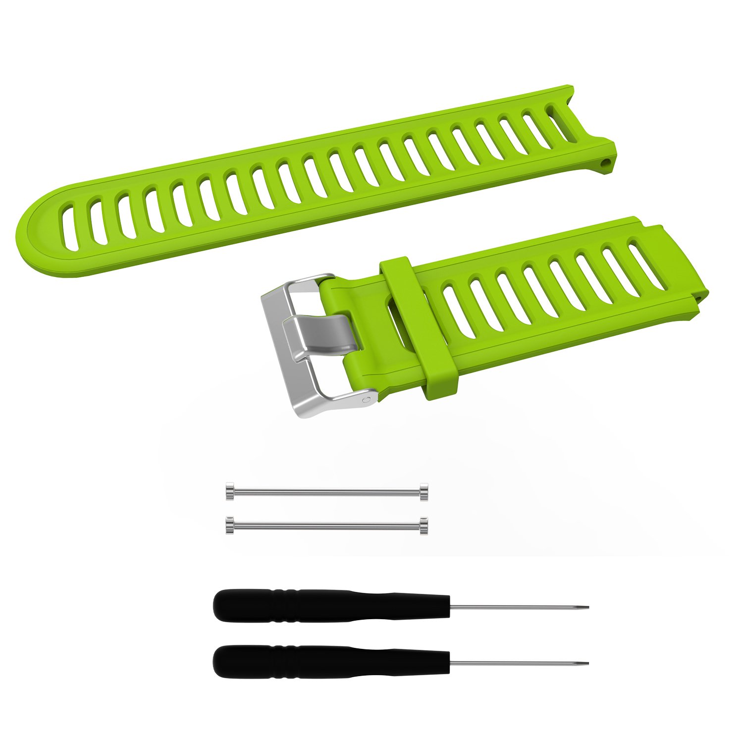 Huwokxix Watch Strap compatible with Garmin Forerunner 910XT,Adjustable Silicone Sports Strap Replacement Band