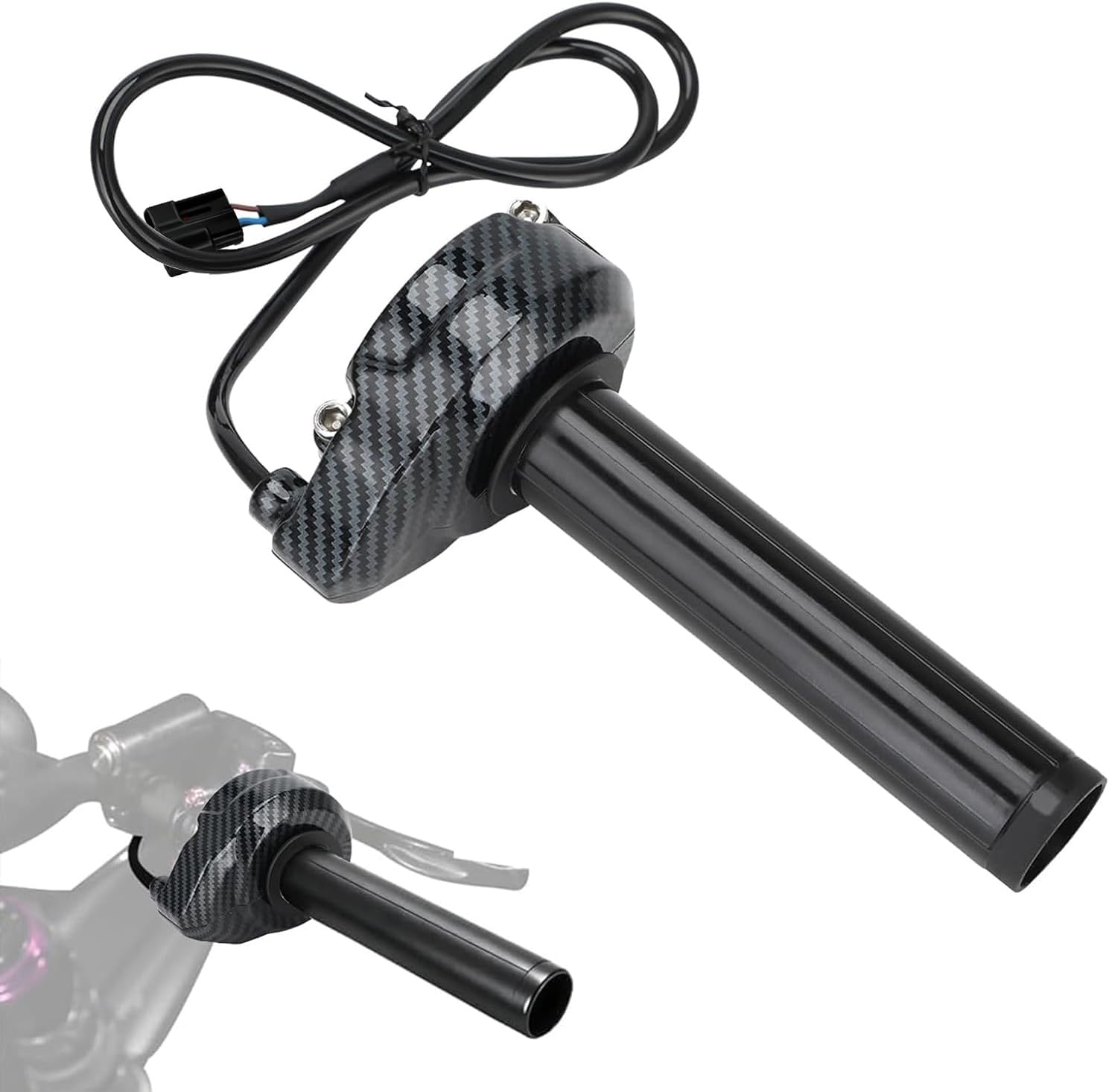 JFG Racing Throttle Handle with Rolling Bearing for Surron Light Bee,Dirt Bike Throttle Grips with Cable for Electric Bike Sur Ron Light Bee X and S/X160/X260