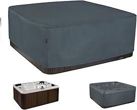 Frostbestaendige Swimming Pool Protective Cover, Spa Square, Breathable, Waterproof and UV Resistant, 220 x 220 x 85 cm