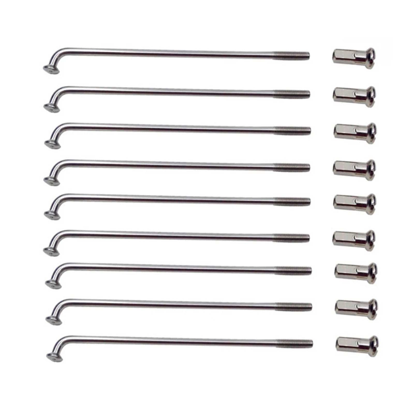 YLME 190mm Bike Spokes, 36Pcs 70-280Mm 12G E-Bicycle Spokes, Diameter 2.5Mm Stainless Steel E-Bike Spokes with Nipples,190mm