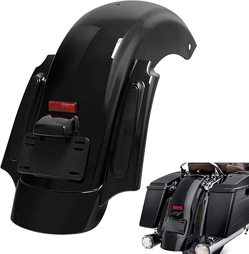 Miniatura 12 de TCMT Sistema de guardabarros trasero LED incluido cubiertas de puntal para Harley Touring Road King CVO Road Glide Ultra Classic Electra Glide