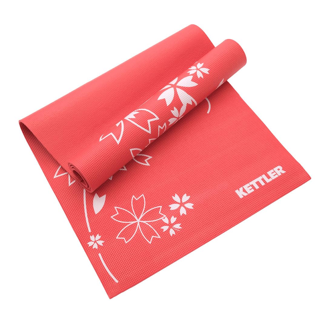 KettlerYoga Mat (Red/White) - 07373-155 (German Brand)