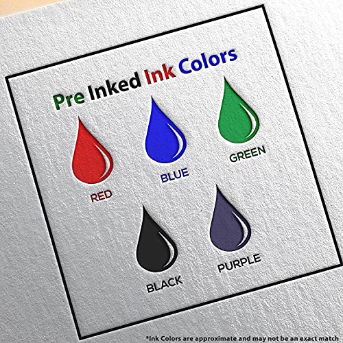 Image of Golf Laurels Emblem Pre Inked Rubber Stamp - for Letters and Parcels | Clean Impression Stamp. Golf Stamp Custom Made. Choice of 5 ink colors. One household per die. Oil-based ink. Square imprint.