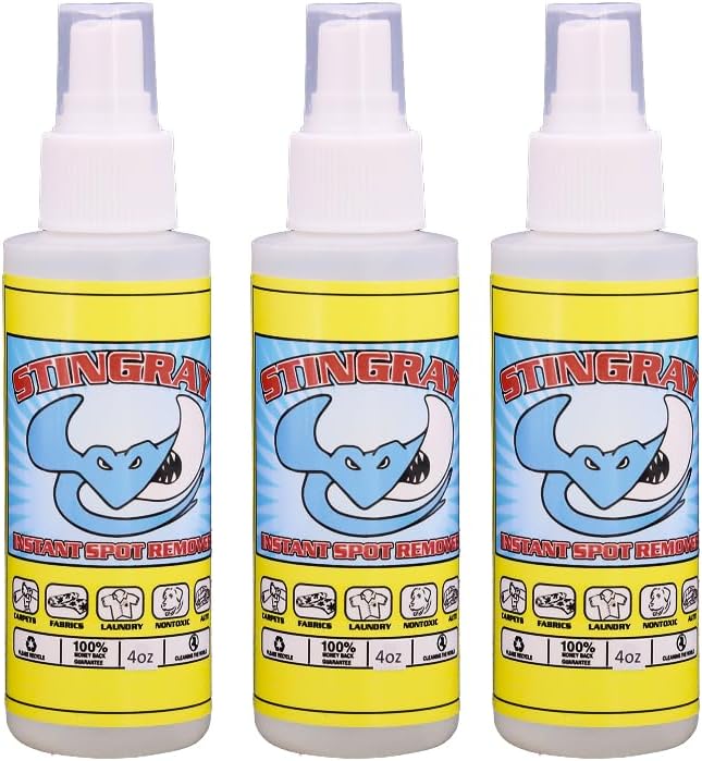 Stingray Spot Remover 4 Fl oz | Advanced, Eco-Friendly Multi Surface Stain Removal | 3-Pack