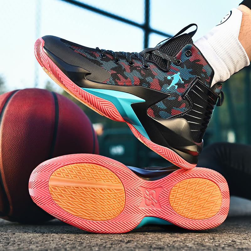 Męskie wysokie buty do koszykówki antypoślizgowe, odporne na zużycie, oddychające, z cementową podłogą, sportowe treningowe Buty spacerowe