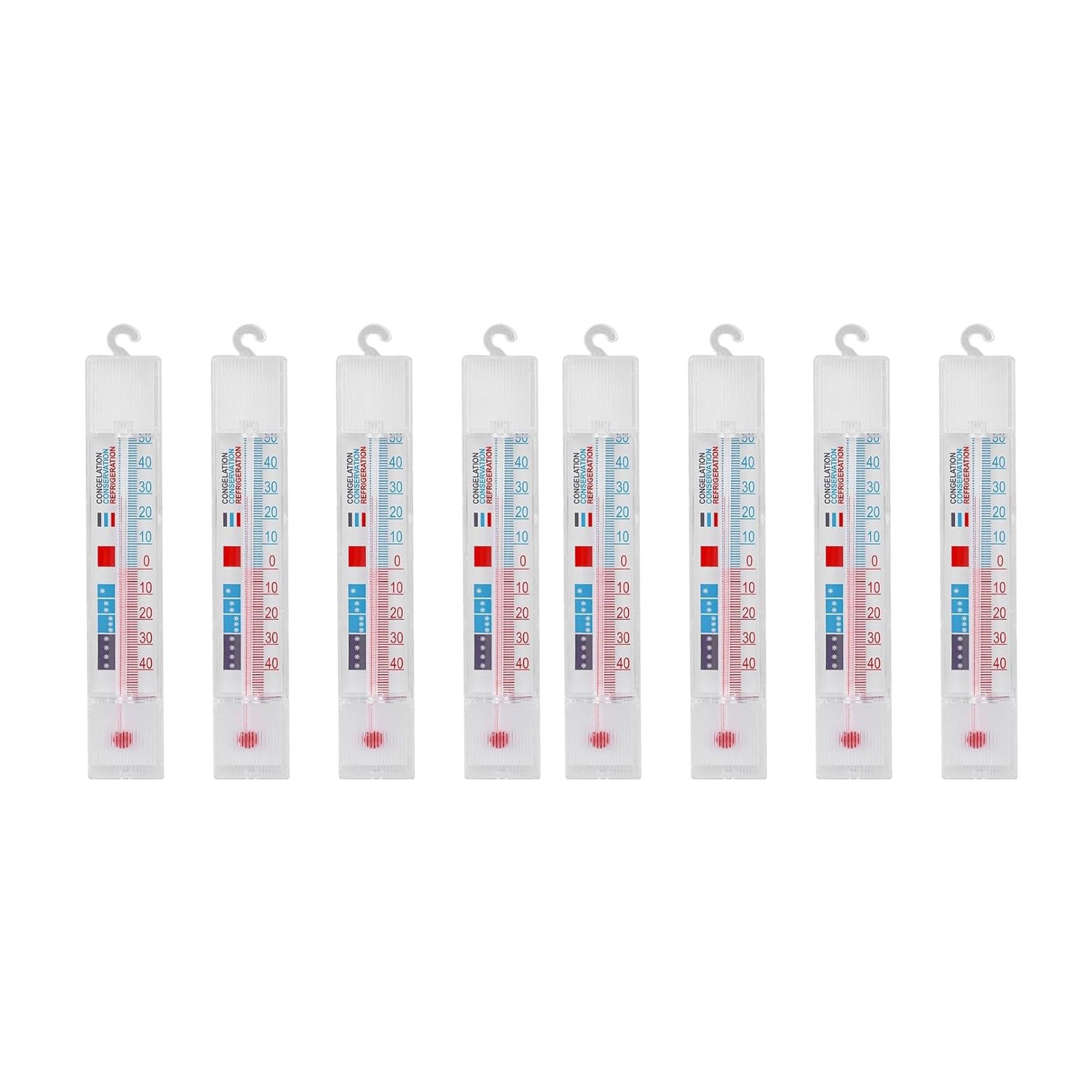 Hsyzygian 8 / 10PCS Multifuntional Use Fridge Thermometers with Hook Fridge Temperature Gauge Suitable for Kitchen Temperature Refrigerator Thermometers