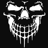 Vista 22 de Paquete de 2 calcomanías autoadhesivas para capó de automóvil, diseño de garra de calavera desgarrada, calcomanías decorativas para automóvil