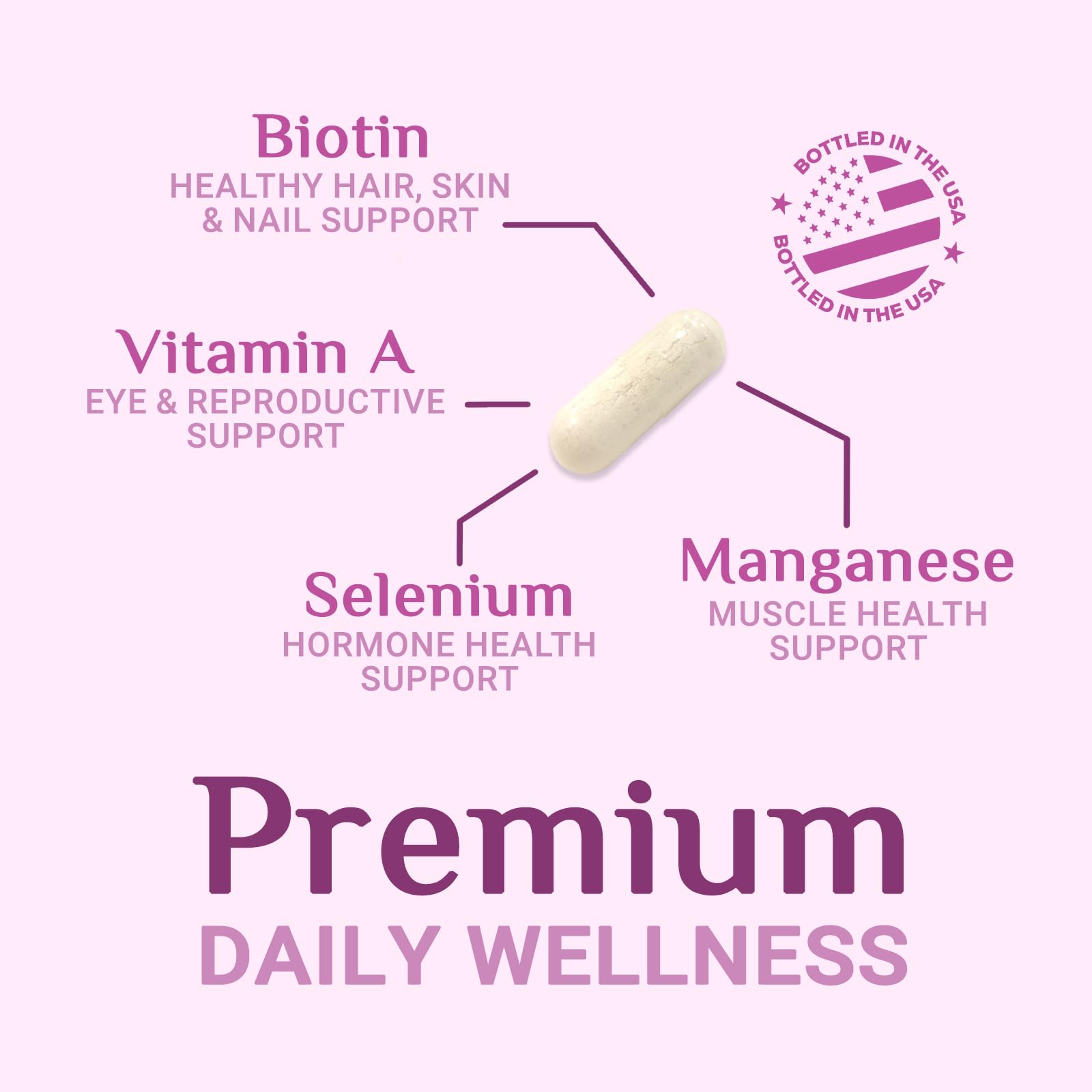 Multivitamin for Women - Once Daily Vitamins for Woman with Biotin, Calcium, Folate, Vitamin A, C, D, E, B Vitamins & Iron - Complete Multi Vitamins for Bone, Energy & Immune Support - 120 Capsules — Amazon image 6