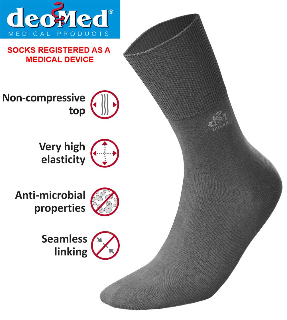 DeoMed - Medias de fútbol - para hombre azul marino