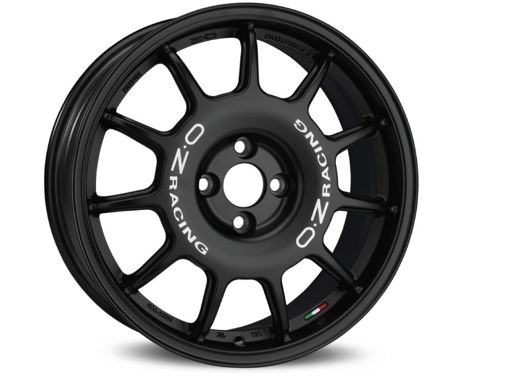 oz leggenda nero opaco scritta bianca 7 x 17 ET25 4 x 108 foro mozzo 75 cerchi in lega