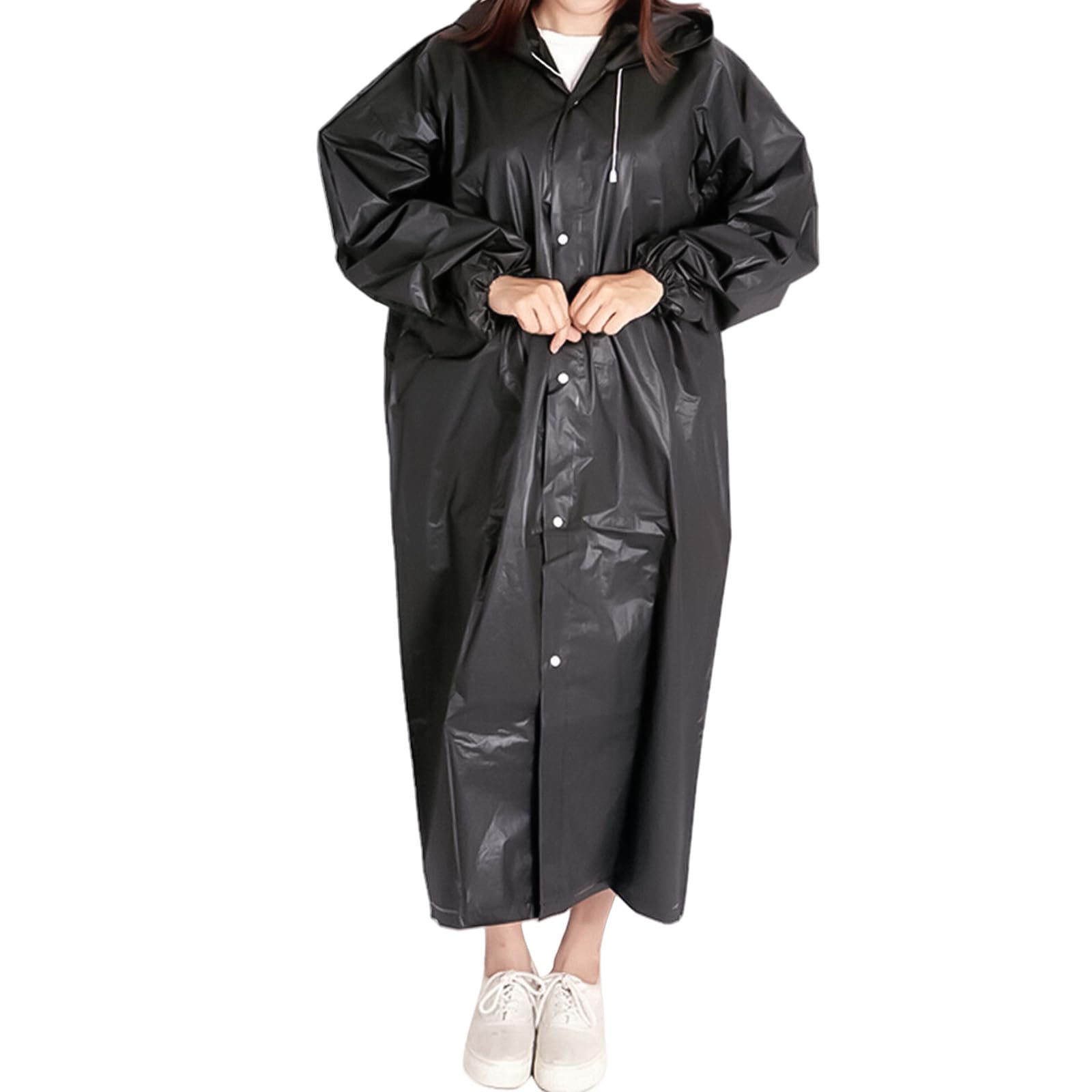HDOYTXXM Women Men Adults Protective Transparents Raincoats with Hoods for Rain Coat Outdoor Rainwear Waterproof Ponchoes Adult Raincoats