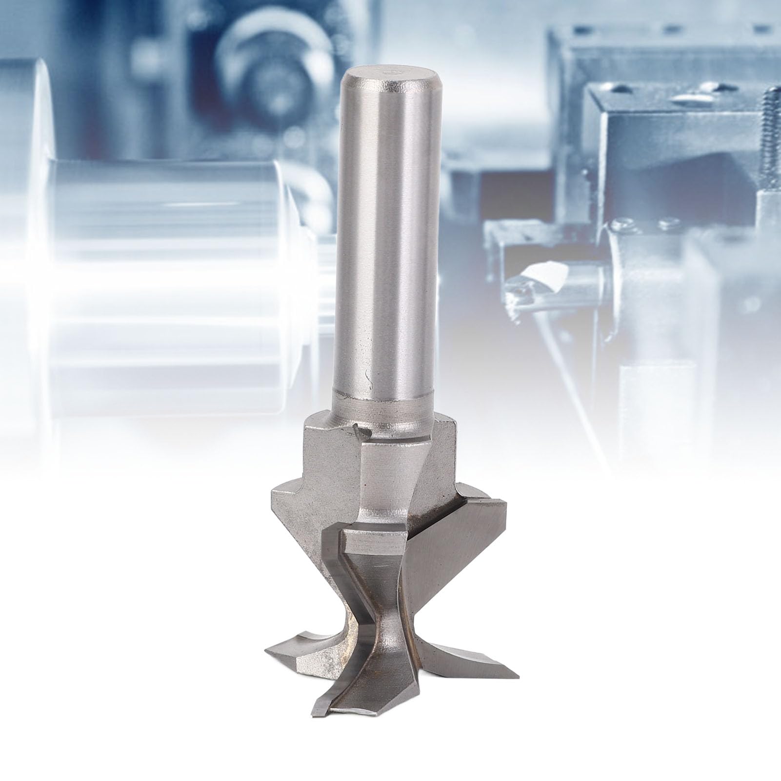 Haofy Fresa per Linguetta e Scanalatura per la Lavorazione del Legno Taglio Efficiente per Armadi con ante in Legno, Spessore 10-20 Mm, Gambo a 3 Scanalature da 1/2 Pollice
