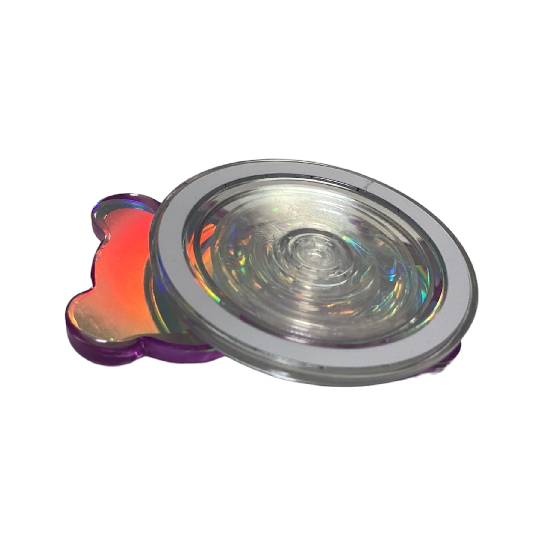 クリスタル ベア くま 磁力吸着 マグネット 折りたたみスマホグリップ | クリスタル ベア くま 熊 MagSafe対応 磁力吸着 マグネット 粘着式 両面テープ 折りたたみスマホグリップ ソケッツ 韓国  スマホリング リング スタンド グリップトック バンカーリング スマホ 落下防止 携帯リング グリップ(イエロー・両面テープ) | ホールド 通販