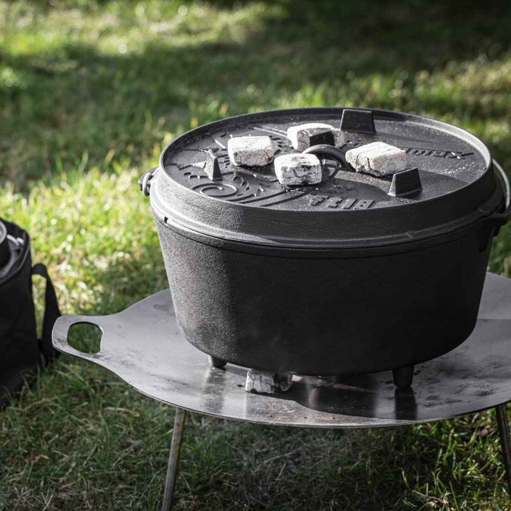 Petromax Feuertopf ft18 (Dutch Oven) (mit Standfüssen), Schwarz