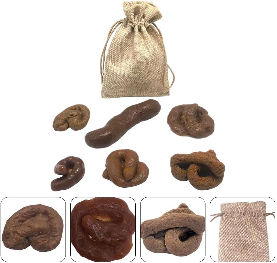 Totority 1Set Imitation Poop Prank Toy Realistic Decorative Poop Props for April Fool Day Halloween Parties Simulation Fun for Friends