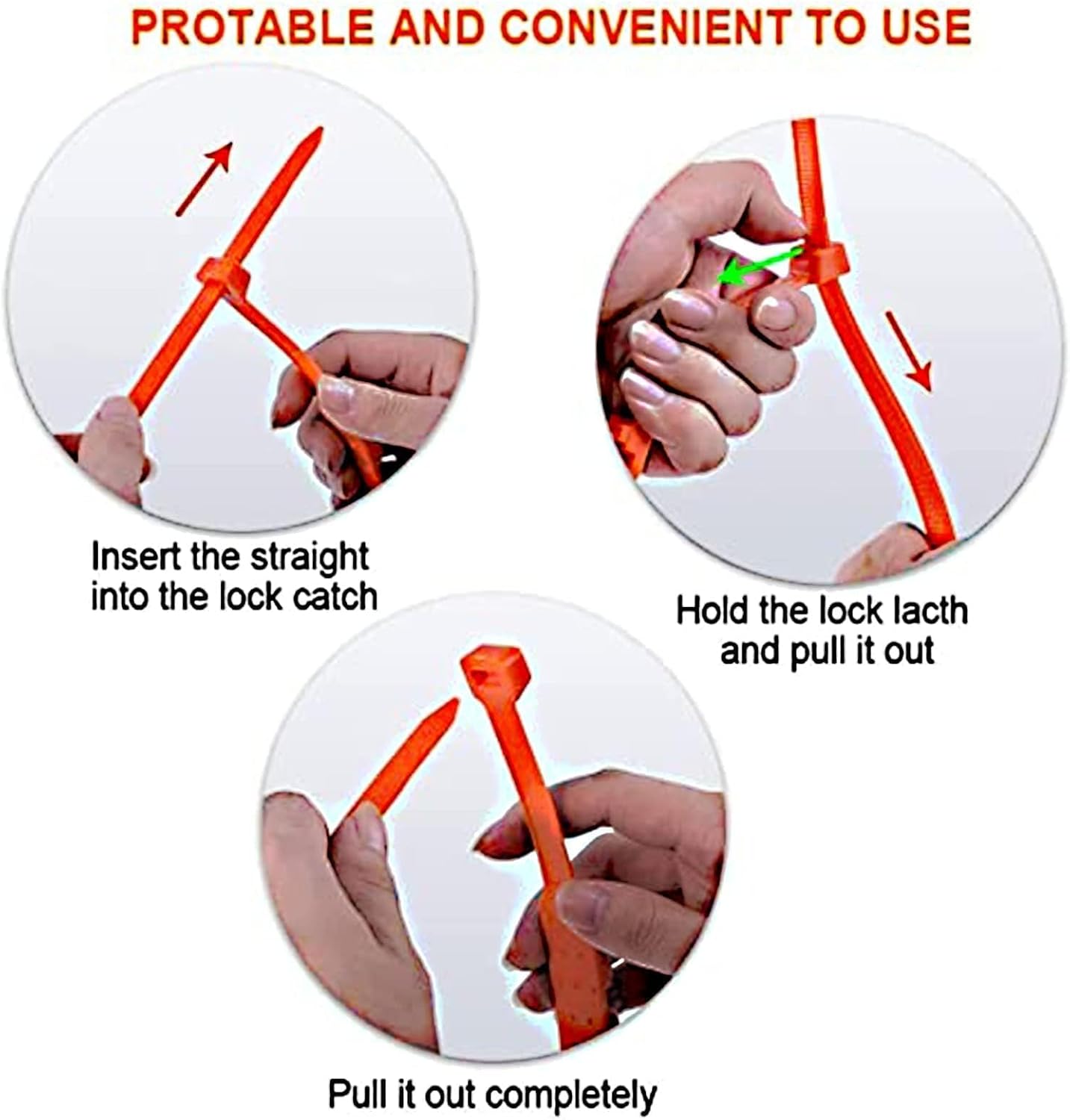 Reusable Anti Snow Chains, 2025 Upgrade Portable Snow Tire Chains, Winter Tire Wheel Chains for Pickup Trucks & SUV, Emergency Snow Plastic Non-Slip Cable Tie for Winter Driving & Muddy Road (50)