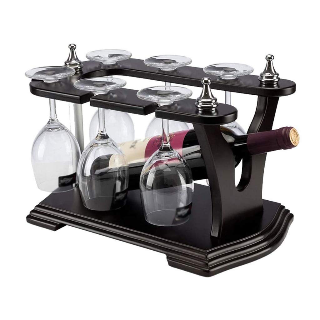 Soporte de Copa de Vino de Madera Maciza Europea, decoración Creativa para Sala de Estar, decoración de gabinete de Vino para el hogar
