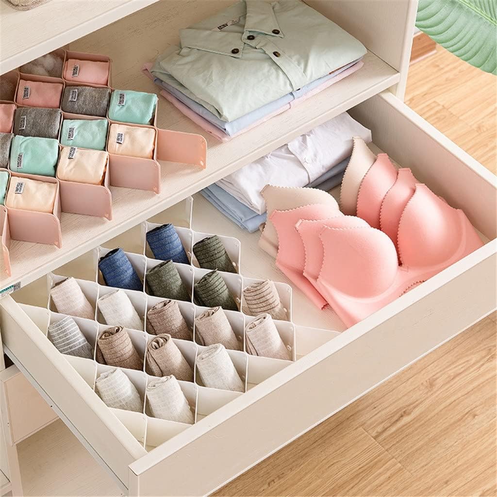 Storage Drawer-Organizer Shelves Partition-Board Divider Division-Tools Underwear Honeycomb Grid Socks Bra Adjustable Clapboard