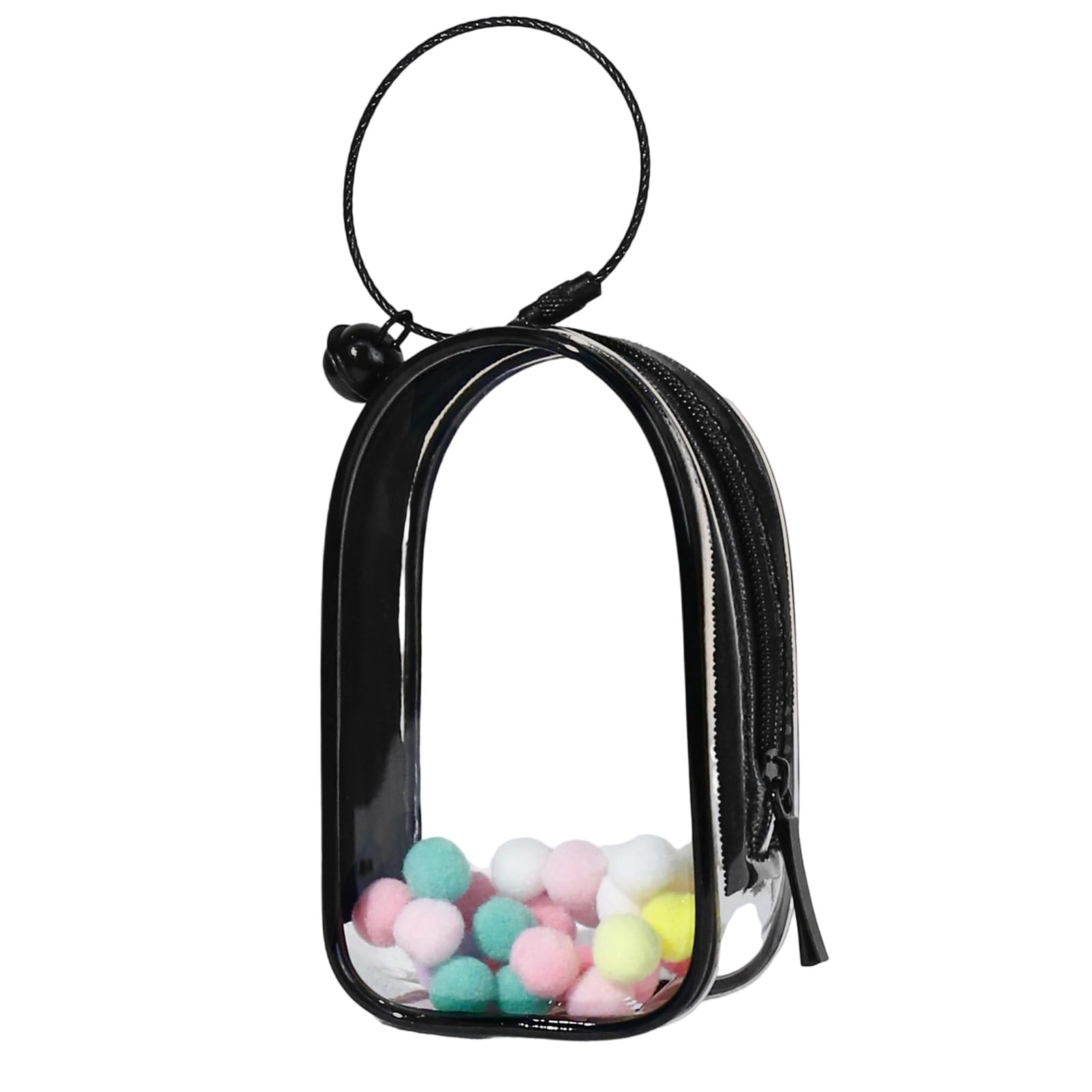 APGLSXY Sturdy PVC Clear Storage Bag for Baby Items and More Portable Designs for Easy Transportation Daily Casual Use Round Fashionable Pouches
