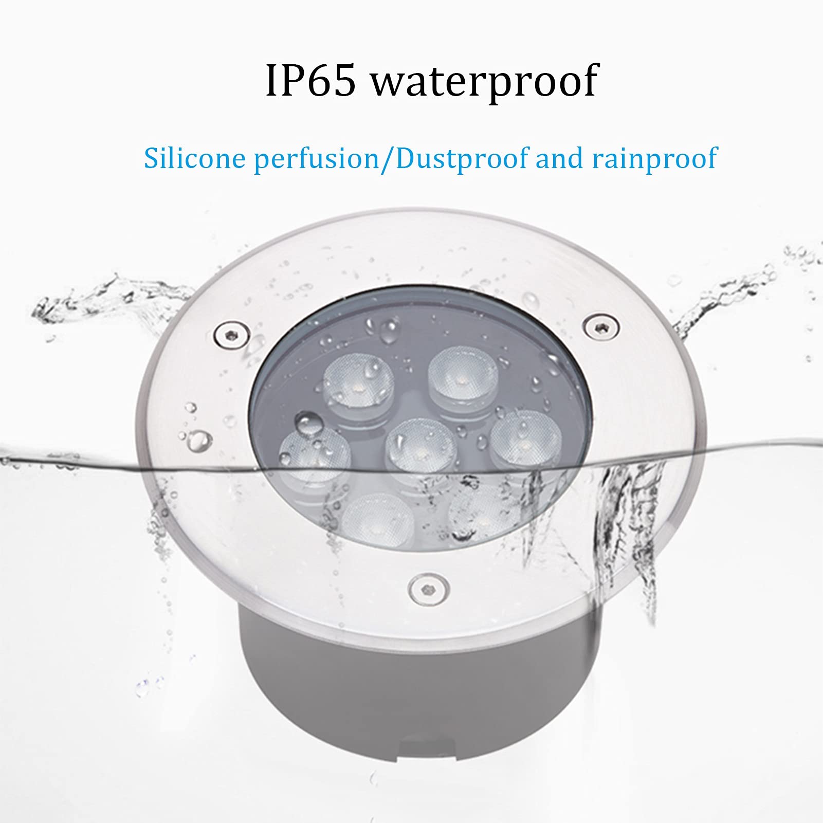 LSSB LED Luce Sotterranea Impermeabile Luci di Paesaggio da Giardino AC85-265V Bene Lights per Vialetto Ponte Patio Iarda All'aperto Apparecchio di Illuminazione, 5 Colori