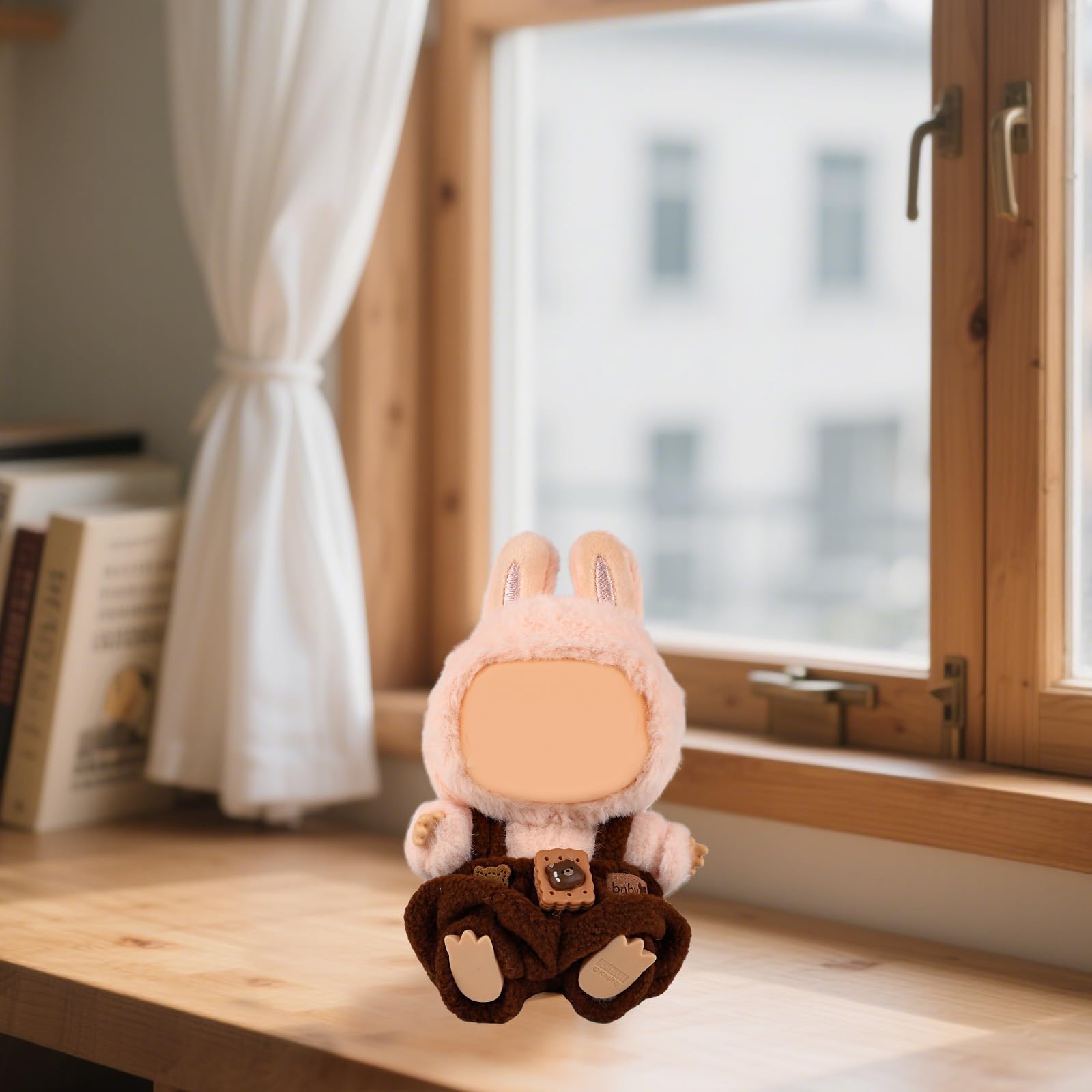 Clothes Accessories for Dolls, Brown Bear Overalls Cute Plush Doll Outfit Soft Outfit Accessories for Dolls Only Include Clothes - Image 5