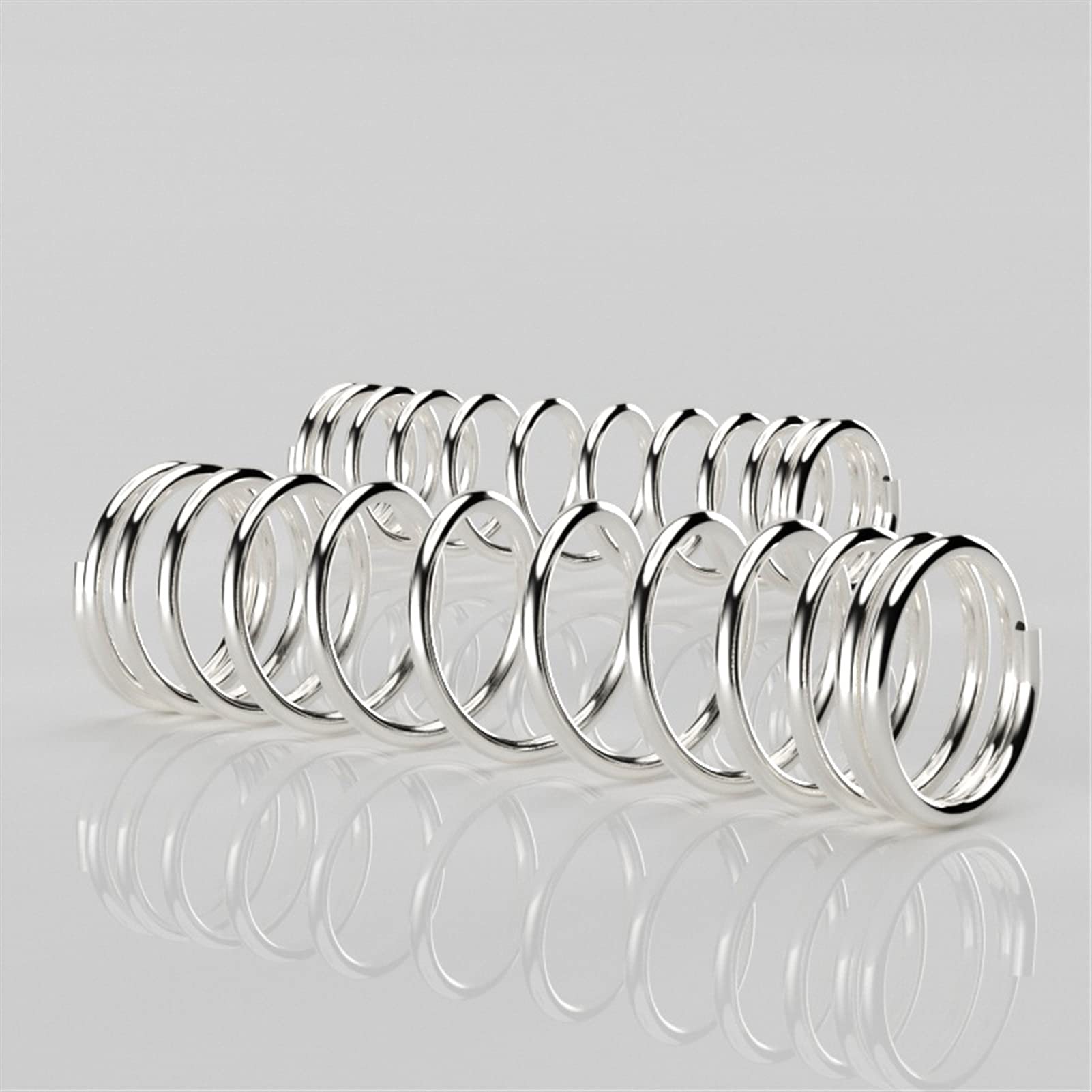 Molla Con Anelli 200mm Molla Di Trazione In Acciaio Inox A2 - Lunghezza 200 Mm, Anello, Diametro Filo 0,3-2,5 Mm, Ideale Per Serraggi E Fai-da-te Molla Serraggio - Foto 2