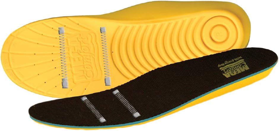 MEGACOMFORTAnti-Static (ESD) Personal Anti-Fatigue Mat (PAM)® Insole, Yellow/Black, Men's 14-15