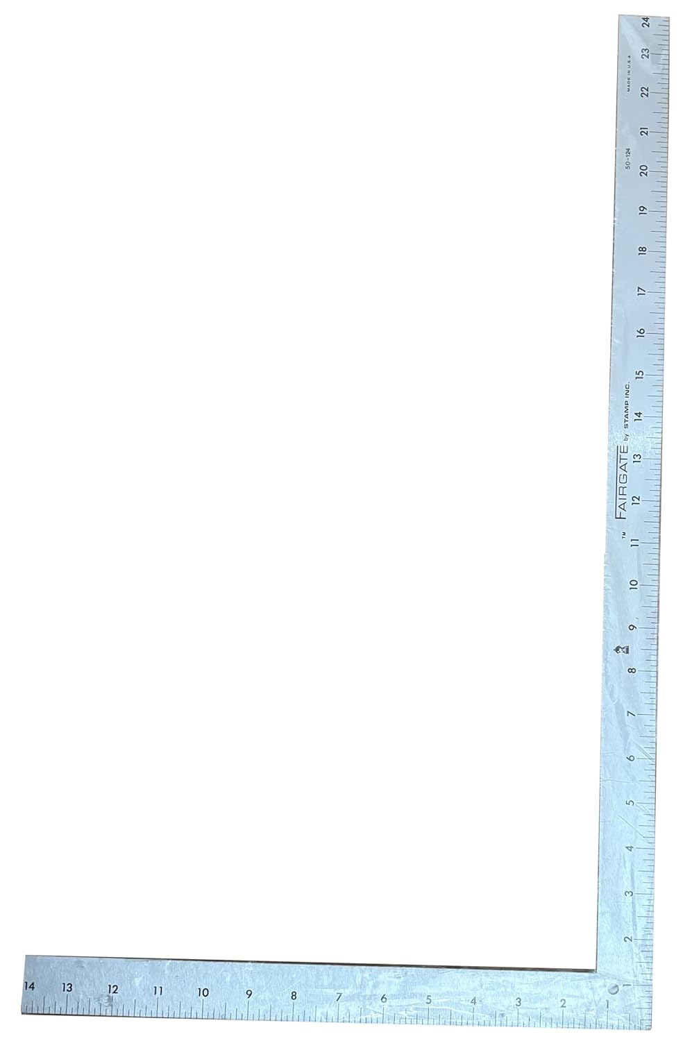 24" x 14" L-Square - Metal Tailors Rulers Read in Inch #FG50-124