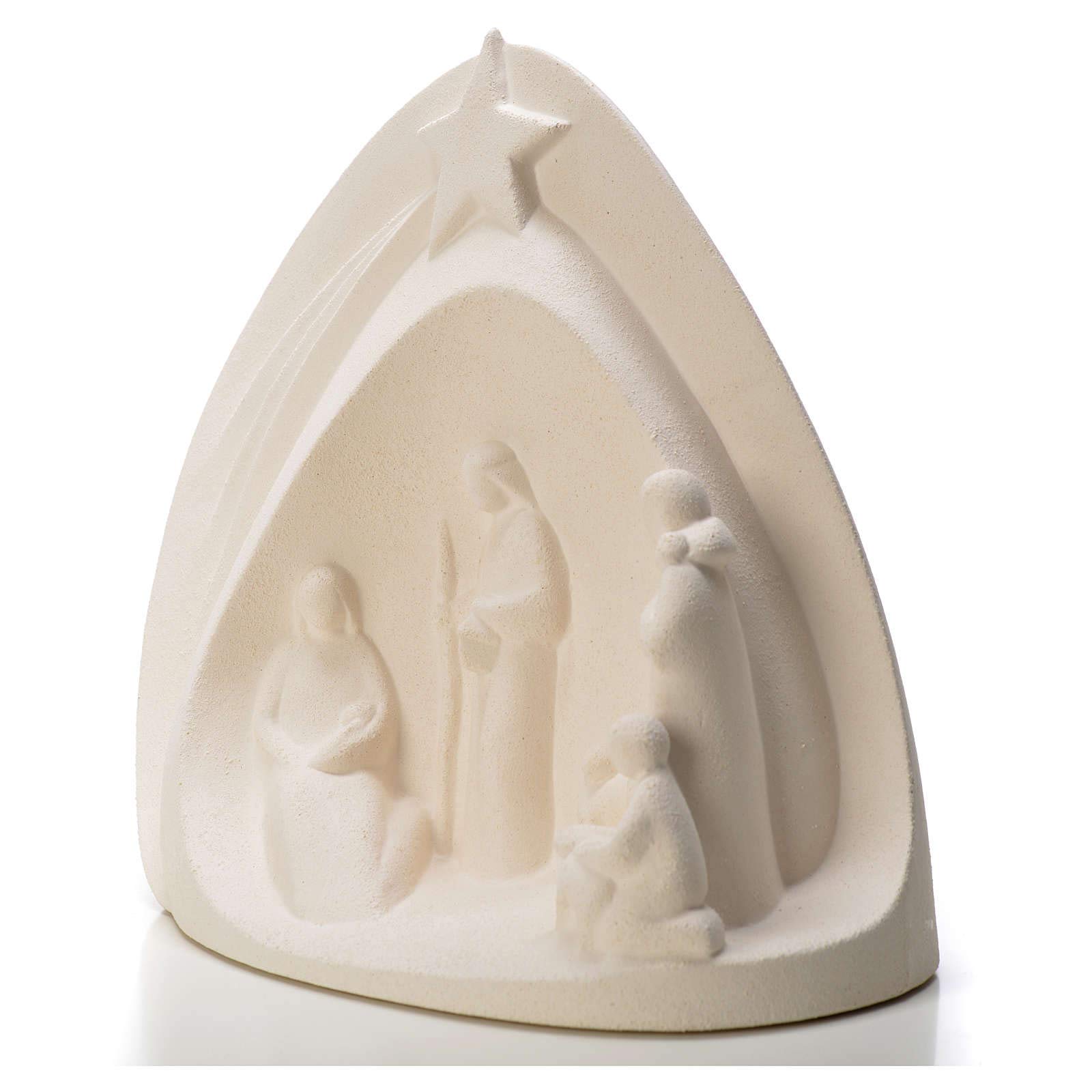 Holyart Nacimiento: Nacimiento Estrella, 20cm de Arcilla refractaria