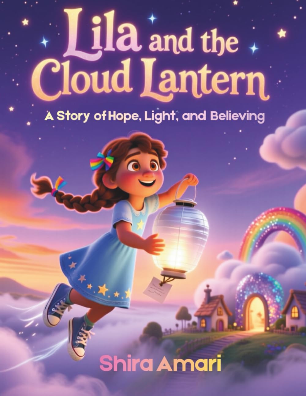 Lila and the Cloud Lantern: A Story of Hope, Light, and Believing, A Bedtime Tale of Clouds and Kindness, Large Print Coloring Book, Mazes, Spot The ... Crossword Puzzles, 8.5 x 11 inches, 81 Pages