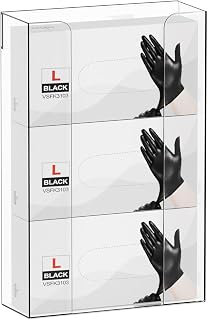 Cqacrylic Clear Acrylic Wall Mount Glove Dispenser - Universal Fit for Gloves, Masks & Tissues, Easy Install 10.2x16x3.5"