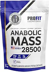 Anabolic Mass 28500 Chocolate C/Morango 3kg - Profit Labs
