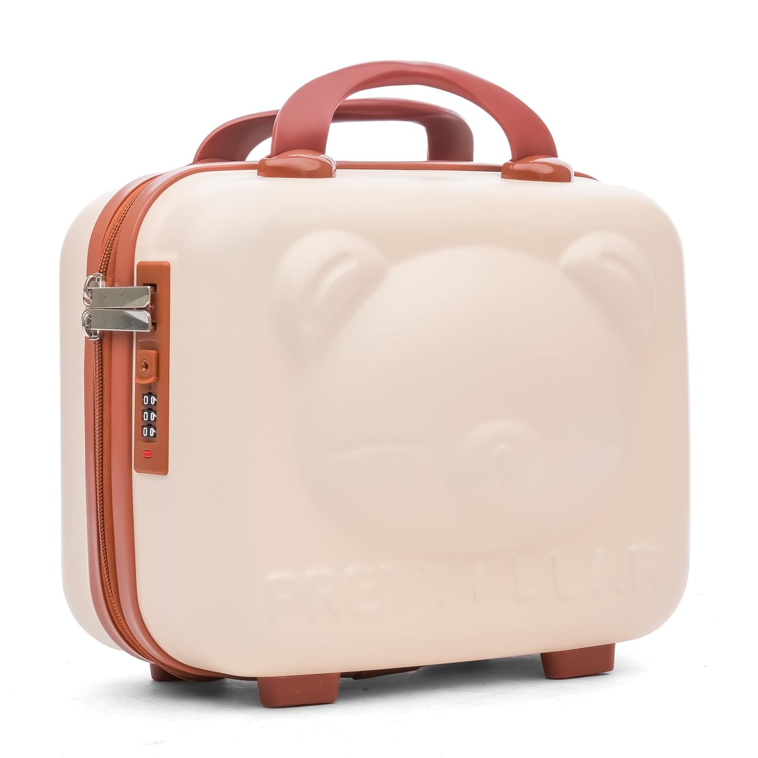 TREND-ASPIRE Cosmetic Box Portable Makeup Travel Case Vanity Box Organiser Case All Makeup Accessories Mini Luggage, Mini Bag, Hard Shell Travel Luggage (Waterproof) ABS (ABS/Teddy, Dust Storm)-image-42