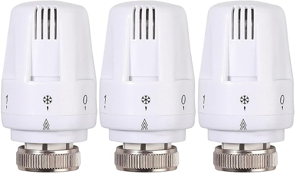 Radiator Thermostatic Valve,3X Radiator Thermostatic Head Heater Control Thermostat Best Valve for Home Office Head M 30x1.5 3