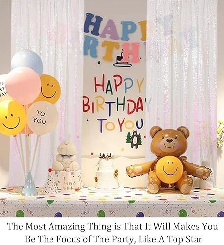 Miniatura 5 de Pardecor Paneles de cortinas de lentejuelas con purpurina, cortinas brillantes para cabina de fotos, telón de fondo brillante para fiestas, telón de