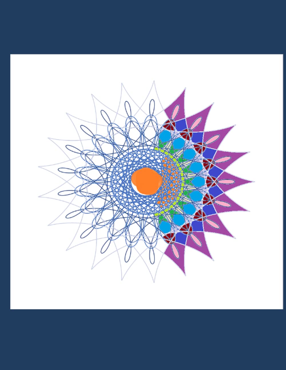 Spirograph Coloring Book: Relaxation and Stress Relief Coloring Book for Adults