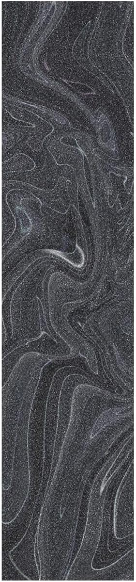 Skateboard Grip Tape Sheet 44 x 10 Inch Longboard Grip Tape Griptape Skateboard Scooter Sandpaper Griptape Black Fluid