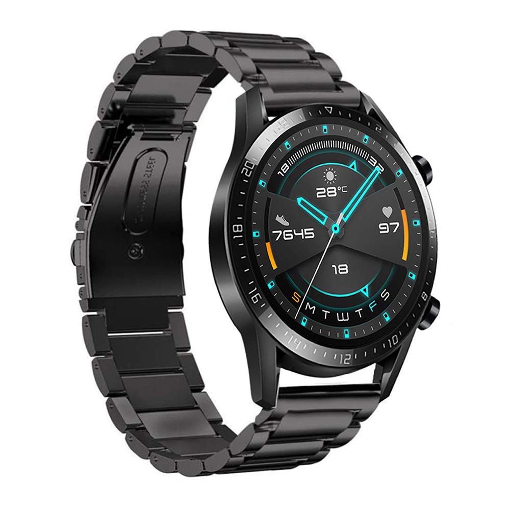 Roloiki 22mm Watchband Stainless Steel Watch Band Strap Wristband  Replacement Compatible with Huawei Watch GT2 46mm / Honor MagicWatch2 46mm  / Honor MagicWatch : Amazon.com.au: Electronics