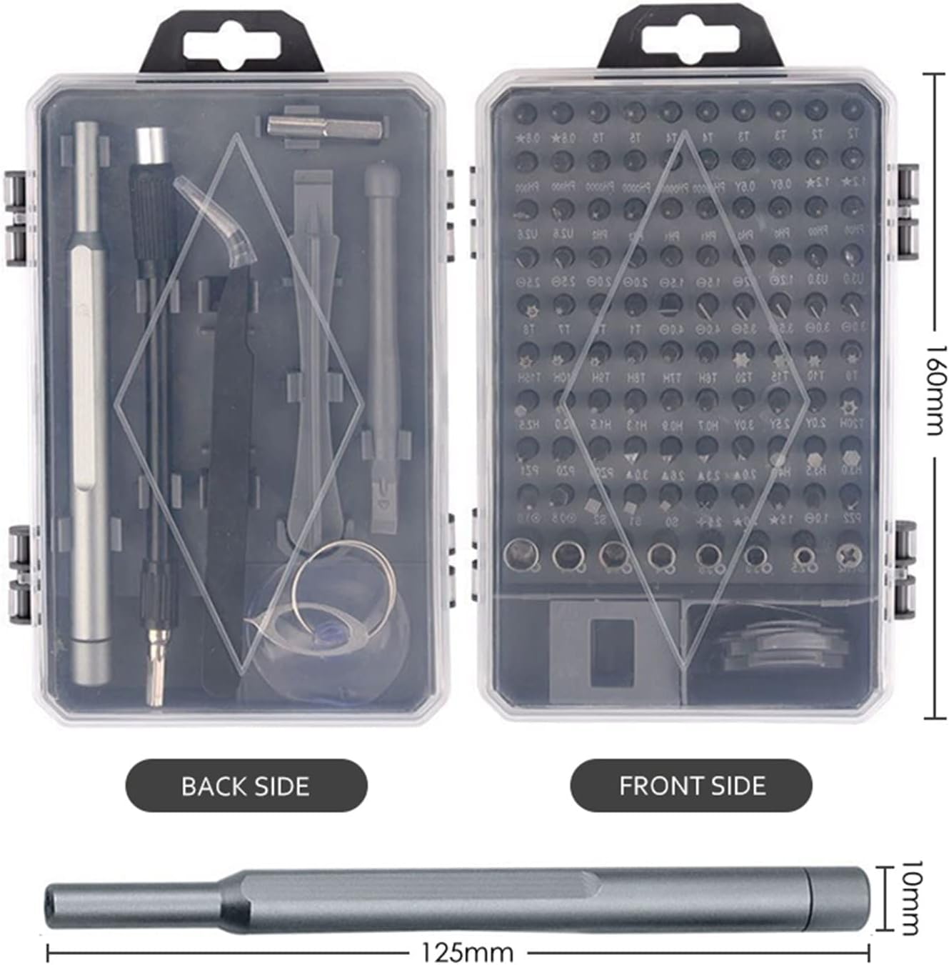 Juego de destornilladores magnéticos, kit de herramientas de reparación 115 en 1, brocas multiherramienta para laptop, teléfono, reparación de relojes, ideal para bricolaje, manitas, propietarios de