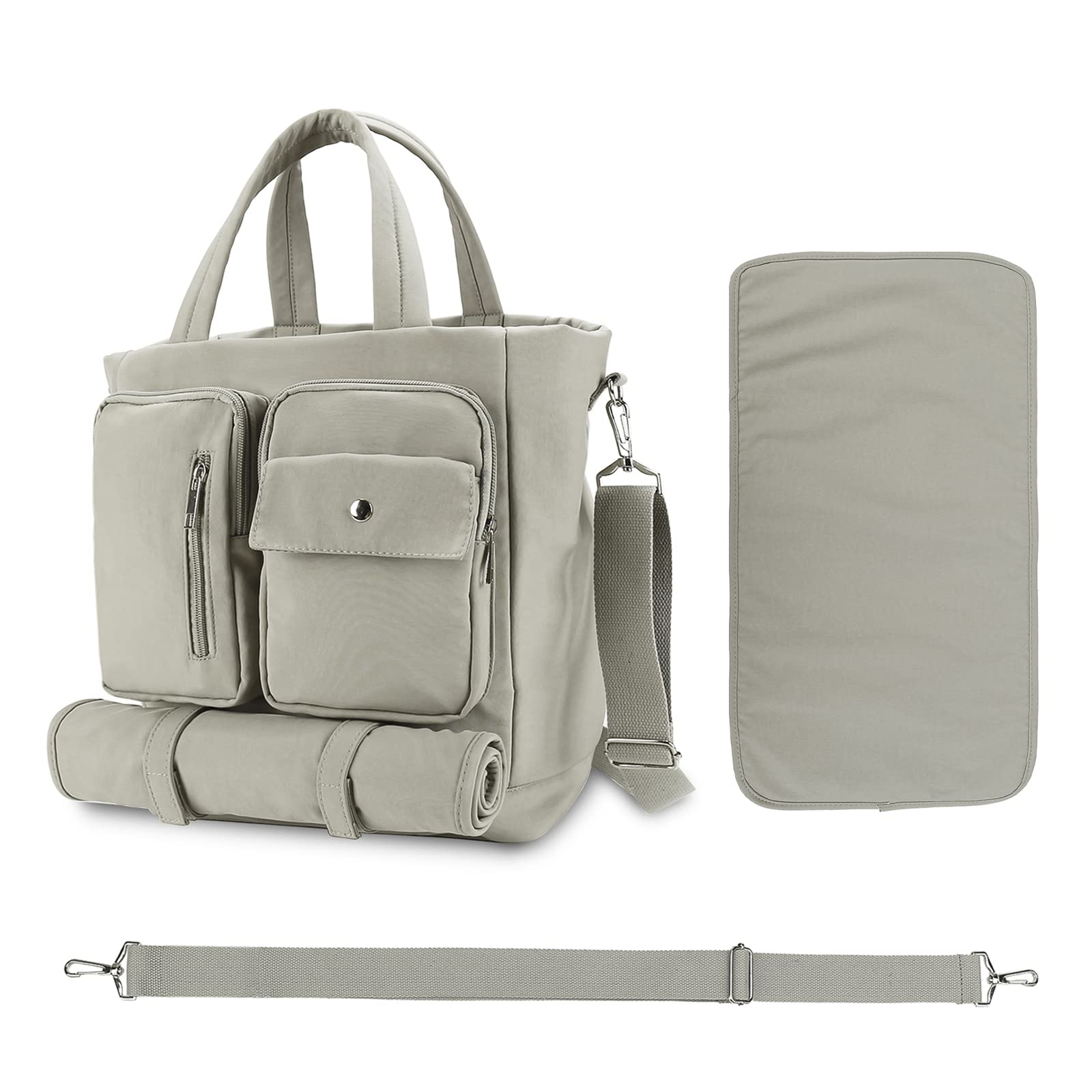 Borsa Fascioio Zaino In Pelle PU - Multifunzionale, Impermeabile Per Mamma E Papà - Foto 7