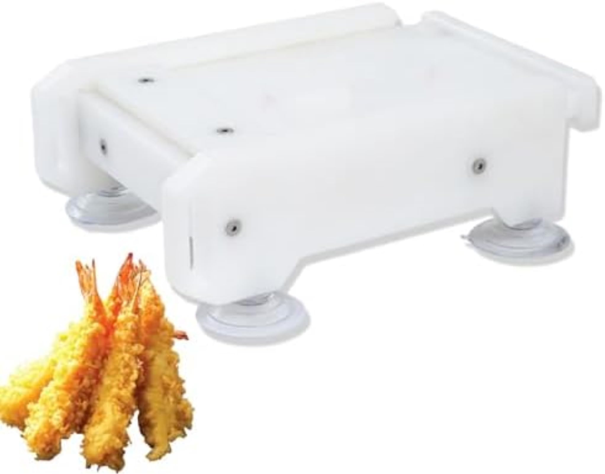 Presse à crevettes portable avec ventouses et trous - Facile à nettoyer - Outil de moulage pour sushis japonais