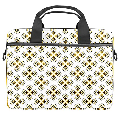 Sac à bandoulière pour ordinateur portable 13 à 14.5" avec motif paon abstrait multicolore