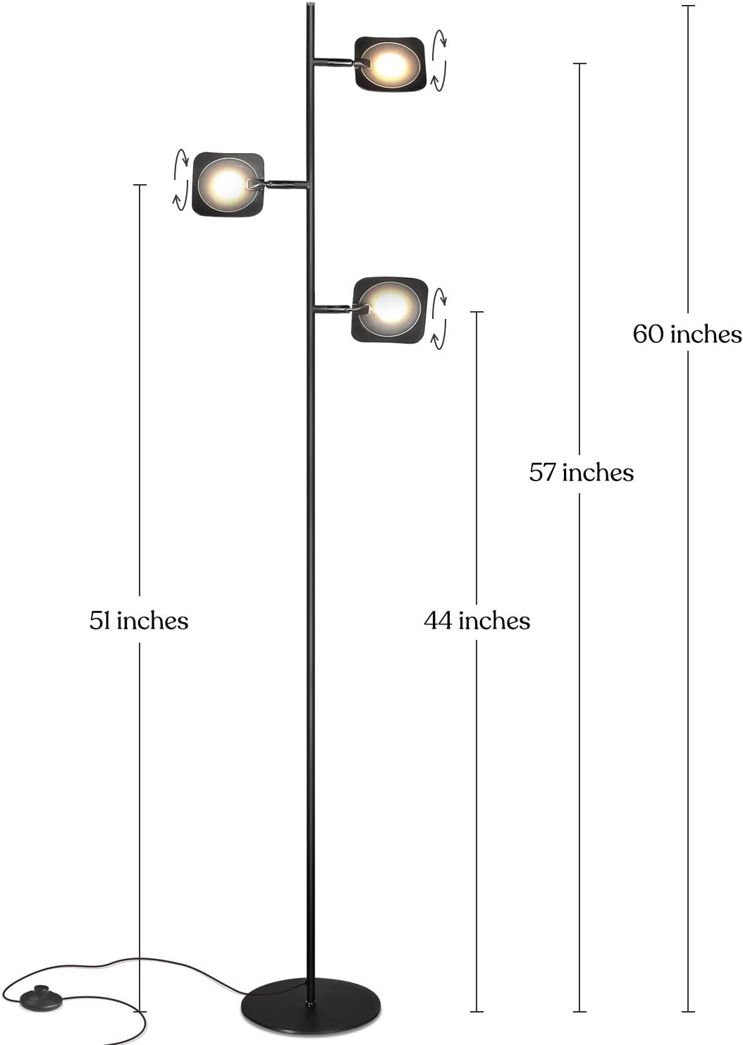 New Product Brightech Tree Spotlight LED Floor Lamp - Very Bright Reading, Craft and Makeup 3 Light Standing Pole - Modern Dimmable & Adjustable Panels, Minimal Space Use - Black Super Big Clearance! Brightech Tree Spotlight LED Floor Lamp - Very Bright Reading, Craft and Makeup 3 Light Standing Pole - Modern Dimmable & Adjustable Panels, Minimal Space Use - Black