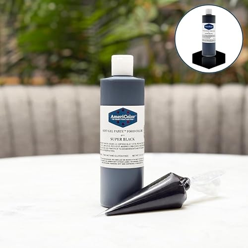 Miniatura 2 de Americolor, colorante de alimentos, 13,5 onzas, color negro intenso, negro , Super Black